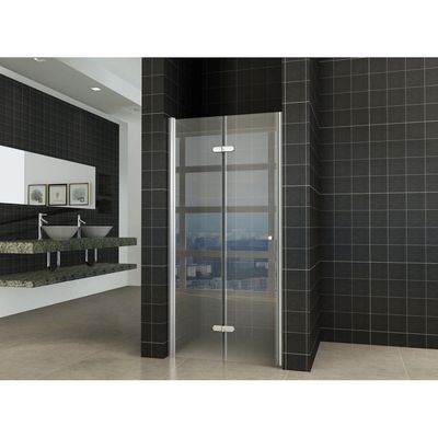 Wiesbaden vouwbare nisdeur 900x2020 links 8 mm NANO glas