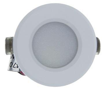 LED mini inbouwspot 1,5W 2700K 37mm 60gr rond vast wit - LED4630