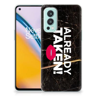 OnePlus Nord 2 5G | Siliconen hoesje | met naam Already Taken Black