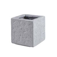 Bloempot reykjavik vierkant cement 25x25 cm - E'lite - thumbnail