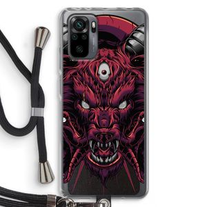 Hell Hound and Serpents: Xiaomi Redmi Note 10 Pro Transparant Hoesje met koord