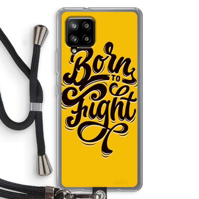 Born to Fight: Samsung Galaxy A42 5G Transparant Hoesje met koord