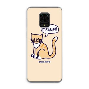 Miauw: Xiaomi Redmi Note 9 Pro Transparant Hoesje