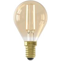 Leen Bakker - Calex LED Kogellamp - Goudkleur - E14 - 3,5W - 250LM - Dimbaar - Glas - Goudkleurig - H7.7 Cm