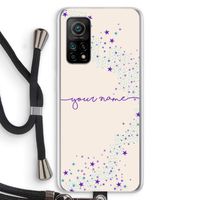 Sterren: Xiaomi Mi 10T 5G Transparant Hoesje met koord Sterren: Xiaomi Mi 10T 5G Transparant Hoesje met koord