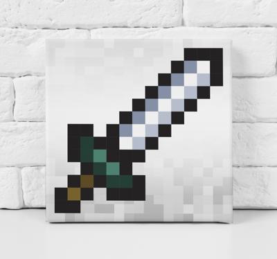 Pixel Zwaard videogame canvas
