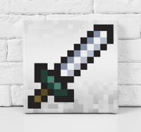 Pixel Zwaard videogame canvas