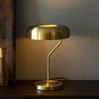 Dutchbone Tafellamp 'Eclipse' 42cm, kleur Goud Dutchbone Tafellamp 'Eclipse' 42cm, kleur Goud