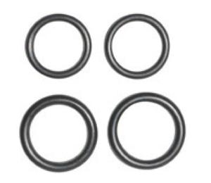 Kirchhoff O-ring-Sortiment, rubber, 9 x 14 x 2,5/14 x 19 x 2,5 mm, voor draaibare uitloop 1/2" 3/4" (2x2) - 98696380
