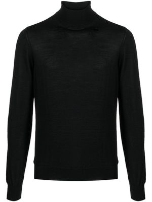 Tagliatore pull en maille fine à col roulé - Noir