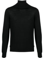 Tagliatore roll-neck fine-knit jumper - Noir