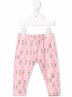 Moschino Kids legging à logo imprimé - Rose - thumbnail