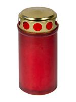 Graflicht rood met gouddeksel 12cm 120gr