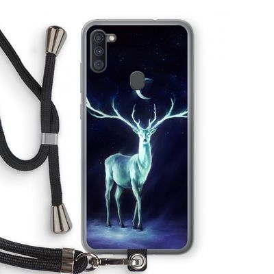Nightbringer: Samsung Galaxy A11 Transparant Hoesje met koord