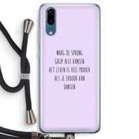 Sprong: Huawei P20 Transparant Hoesje met koord