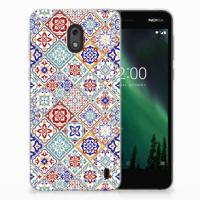 Nokia 2 | TPU | Siliconen hoesje | Tiles Color