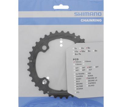 SHIMANO kettingblad deore lx 10v fc-t761 y1mp98020 zw. 36t