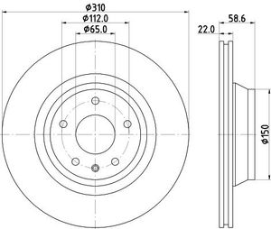Remschijf Gecoat 54606PRO 8DD355113981