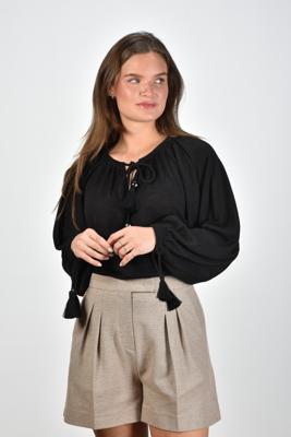Max Mara blouse Quirite nero unito