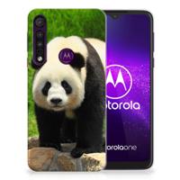 Motorola One Macro | TPU Hoesje | Panda
