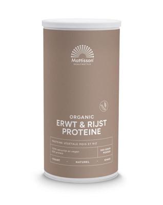 Mattisson Vegan protein erwten & rijst naturel bio