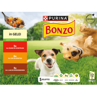 BONZO Pouch in Gelei Rund/Kip/Lam 12x85g bij Jumbo