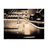 Fotobehang - Guitar 300x231cm - Vliesbehang - thumbnail