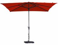 Stokparasol Syros 280 x 280 cm brick red zonwering - Madison