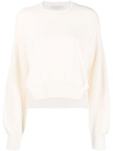 Stella McCartney pull à patch logo - Tons neutres