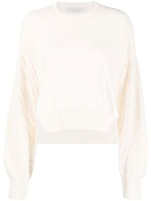 Stella McCartney pull à patch logo - Tons neutres