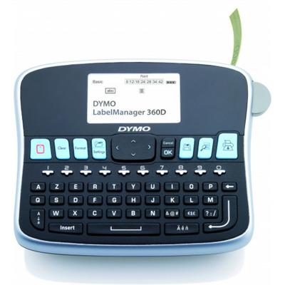 Handmatige labelmachine Dymo LabelManager™ 360D Zwart Zwart/Zilverkleurig