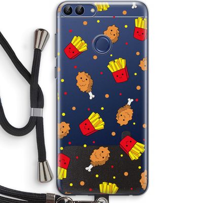Chicken 'n Fries: Huawei P Smart (2018) Transparant Hoesje met koord