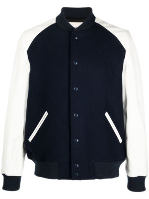Zadig&Voltaire veste bomber Birdih à design à empiècements - Bleu