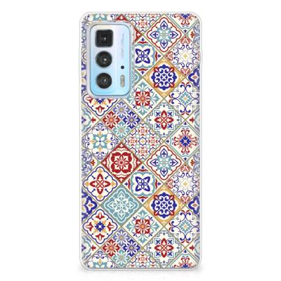 Motorola Edge 20 Pro | TPU | Siliconen hoesje | Tiles Color Motorola Edge 20 Pro | TPU | Siliconen hoesje | Tiles Color