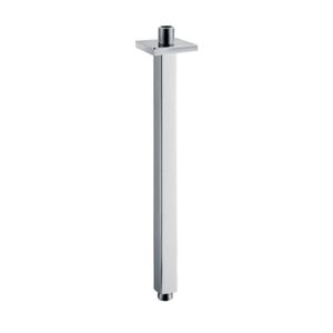 Luxe plafonduitloop vierkant plafondbevevestiging 40 cm chroom