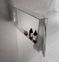 Novellini Kuadra Frame planchet 60x40 cm Mat Chroom