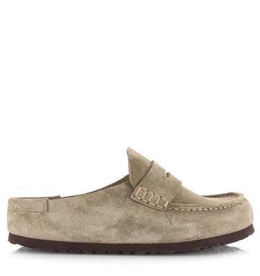 Birkenstock Naples Wrapped taupe Suede Unisex