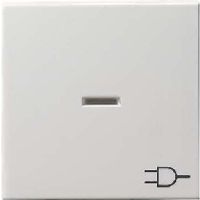 020927  - Cover plate for switch/push button white 020927 - thumbnail