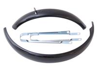 Spatbordset 16" ATB gemaakt van staal 60mm - zwart