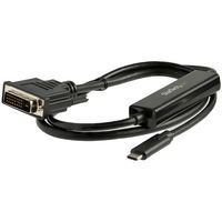 StarTech.com 1 m USB-C naar DVI kabel 1920x1200 zwart - thumbnail