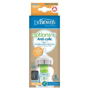 Dr Brown&apos;s Options+ brede halsfles glas 150ml (1 st)