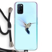 Kolibri: Oppo A92 Transparant Hoesje met koord Kolibri: Oppo A92 Transparant Hoesje met koord