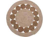 Home & Styling Vloerkleed gevlochten rond ø80cm