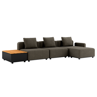 Cobana Lounge Sofa - 3 seater w/ Patio Storage Table