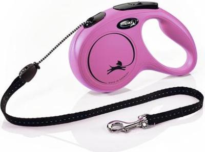 Flexi New Classic - Hondenriem - Koord - Roze - M - 5M
