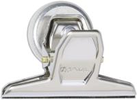 MAUL papierklem bulldogclip magnetisch 75mm blister 3 st verchroomd