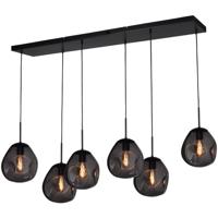 Masterlight HanglampLava 6x smoke glas Ø 24cm - 2761-05-130-25-60561