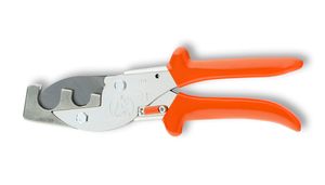 Lowe buiskniptang 16-19mm om installatiebuis van 16 en 19mm geel en grijs mee af te knippen