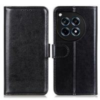 OnePlus 12R/Ace 3 Wallet Case met Magnetische Sluiting - Zwart