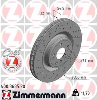 Remschijf Coat Z 400368520